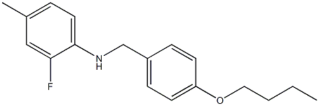 N-[(4-butoxyphenyl)methyl]-2-fluoro-4-methylaniline Struktur