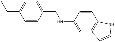 N-[(4-ethylphenyl)methyl]-1H-indol-5-amine Struktur