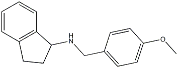 N-[(4-methoxyphenyl)methyl]-2,3-dihydro-1H-inden-1-amine Struktur