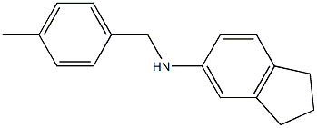 N-[(4-methylphenyl)methyl]-2,3-dihydro-1H-inden-5-amine Struktur