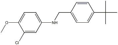 N-[(4-tert-butylphenyl)methyl]-3-chloro-4-methoxyaniline Struktur