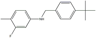 N-[(4-tert-butylphenyl)methyl]-3-fluoro-4-methylaniline Struktur