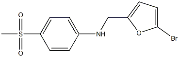 N-[(5-bromofuran-2-yl)methyl]-4-methanesulfonylaniline Struktur