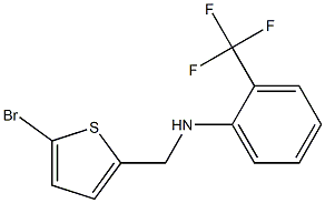 N-[(5-bromothiophen-2-yl)methyl]-2-(trifluoromethyl)aniline Struktur