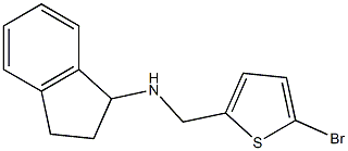 N-[(5-bromothiophen-2-yl)methyl]-2,3-dihydro-1H-inden-1-amine Struktur