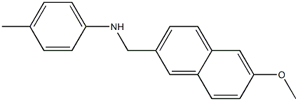 N-[(6-methoxynaphthalen-2-yl)methyl]-4-methylaniline Struktur