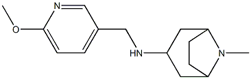 N-[(6-methoxypyridin-3-yl)methyl]-8-methyl-8-azabicyclo[3.2.1]octan-3-amine Struktur