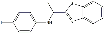 N-[1-(1,3-benzothiazol-2-yl)ethyl]-4-iodoaniline Struktur