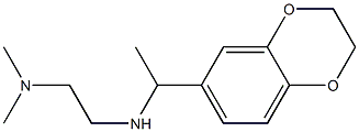 N'-[1-(2,3-dihydro-1,4-benzodioxin-6-yl)ethyl]-N,N-dimethylethane-1,2-diamine Struktur