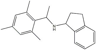 N-[1-(2,4,6-trimethylphenyl)ethyl]-2,3-dihydro-1H-inden-1-amine Struktur