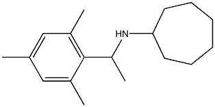 N-[1-(2,4,6-trimethylphenyl)ethyl]cycloheptanamine Struktur