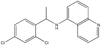 N-[1-(2,4-dichlorophenyl)ethyl]quinolin-5-amine Struktur