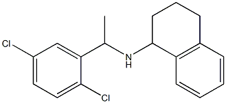 N-[1-(2,5-dichlorophenyl)ethyl]-1,2,3,4-tetrahydronaphthalen-1-amine Struktur