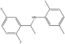 N-[1-(2,5-difluorophenyl)ethyl]-2,5-dimethylaniline Struktur