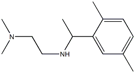 N'-[1-(2,5-dimethylphenyl)ethyl]-N,N-dimethylethane-1,2-diamine Struktur