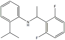 N-[1-(2,6-difluorophenyl)ethyl]-2-(propan-2-yl)aniline Struktur