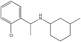 N-[1-(2-chlorophenyl)ethyl]-3-methylcyclohexan-1-amine Struktur