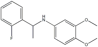 N-[1-(2-fluorophenyl)ethyl]-3,4-dimethoxyaniline Struktur