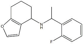 N-[1-(2-fluorophenyl)ethyl]-4,5,6,7-tetrahydro-1-benzofuran-4-amine Struktur