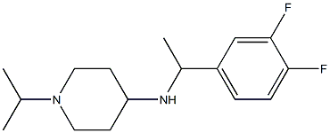 N-[1-(3,4-difluorophenyl)ethyl]-1-(propan-2-yl)piperidin-4-amine Struktur