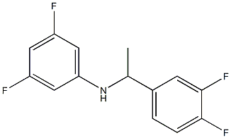 N-[1-(3,4-difluorophenyl)ethyl]-3,5-difluoroaniline Struktur