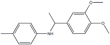 N-[1-(3,4-dimethoxyphenyl)ethyl]-4-methylaniline Struktur