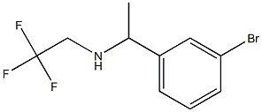 N-[1-(3-bromophenyl)ethyl]-N-(2,2,2-trifluoroethyl)amine Struktur