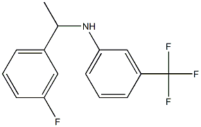 N-[1-(3-fluorophenyl)ethyl]-3-(trifluoromethyl)aniline Struktur