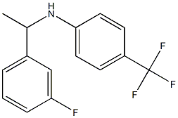 N-[1-(3-fluorophenyl)ethyl]-4-(trifluoromethyl)aniline Struktur