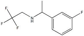 N-[1-(3-fluorophenyl)ethyl]-N-(2,2,2-trifluoroethyl)amine Struktur