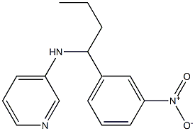 N-[1-(3-nitrophenyl)butyl]pyridin-3-amine Struktur