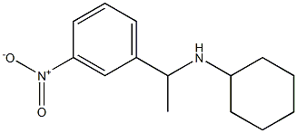 N-[1-(3-nitrophenyl)ethyl]cyclohexanamine Struktur