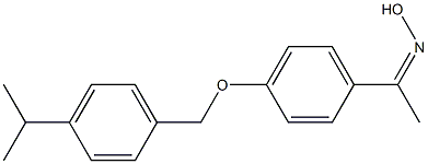 N-[1-(4-{[4-(propan-2-yl)phenyl]methoxy}phenyl)ethylidene]hydroxylamine Struktur