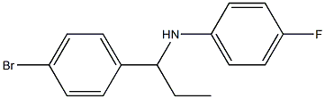 N-[1-(4-bromophenyl)propyl]-4-fluoroaniline Struktur