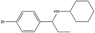 N-[1-(4-bromophenyl)propyl]cyclohexanamine Struktur