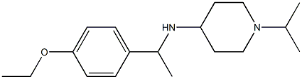 N-[1-(4-ethoxyphenyl)ethyl]-1-(propan-2-yl)piperidin-4-amine Struktur