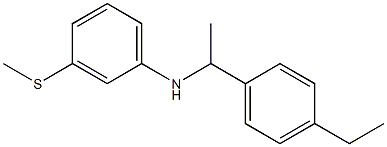 N-[1-(4-ethylphenyl)ethyl]-3-(methylsulfanyl)aniline Struktur