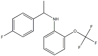 N-[1-(4-fluorophenyl)ethyl]-2-(trifluoromethoxy)aniline Struktur