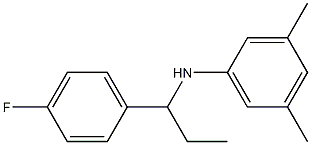 N-[1-(4-fluorophenyl)propyl]-3,5-dimethylaniline Struktur