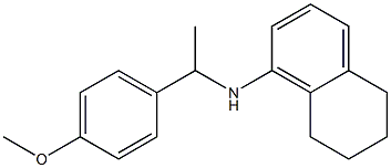 N-[1-(4-methoxyphenyl)ethyl]-5,6,7,8-tetrahydronaphthalen-1-amine Struktur