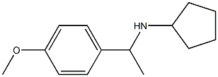 N-[1-(4-methoxyphenyl)ethyl]cyclopentanamine Struktur