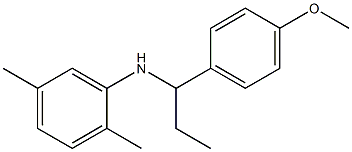 N-[1-(4-methoxyphenyl)propyl]-2,5-dimethylaniline Struktur