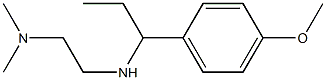 N'-[1-(4-methoxyphenyl)propyl]-N,N-dimethylethane-1,2-diamine Struktur