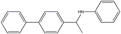 N-[1-(4-phenylphenyl)ethyl]aniline Struktur