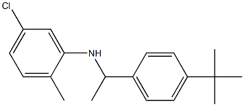 N-[1-(4-tert-butylphenyl)ethyl]-5-chloro-2-methylaniline Struktur