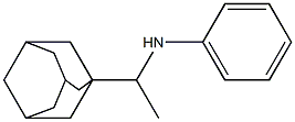 N-[1-(adamantan-1-yl)ethyl]aniline Struktur