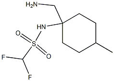 N-[1-(aminomethyl)-4-methylcyclohexyl]difluoromethanesulfonamide Struktur