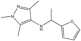 N-[1-(furan-2-yl)ethyl]-1,3,5-trimethyl-1H-pyrazol-4-amine Struktur