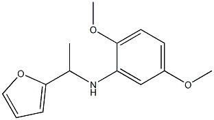 N-[1-(furan-2-yl)ethyl]-2,5-dimethoxyaniline Struktur