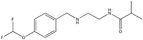 N-[2-({[4-(difluoromethoxy)phenyl]methyl}amino)ethyl]-2-methylpropanamide Struktur